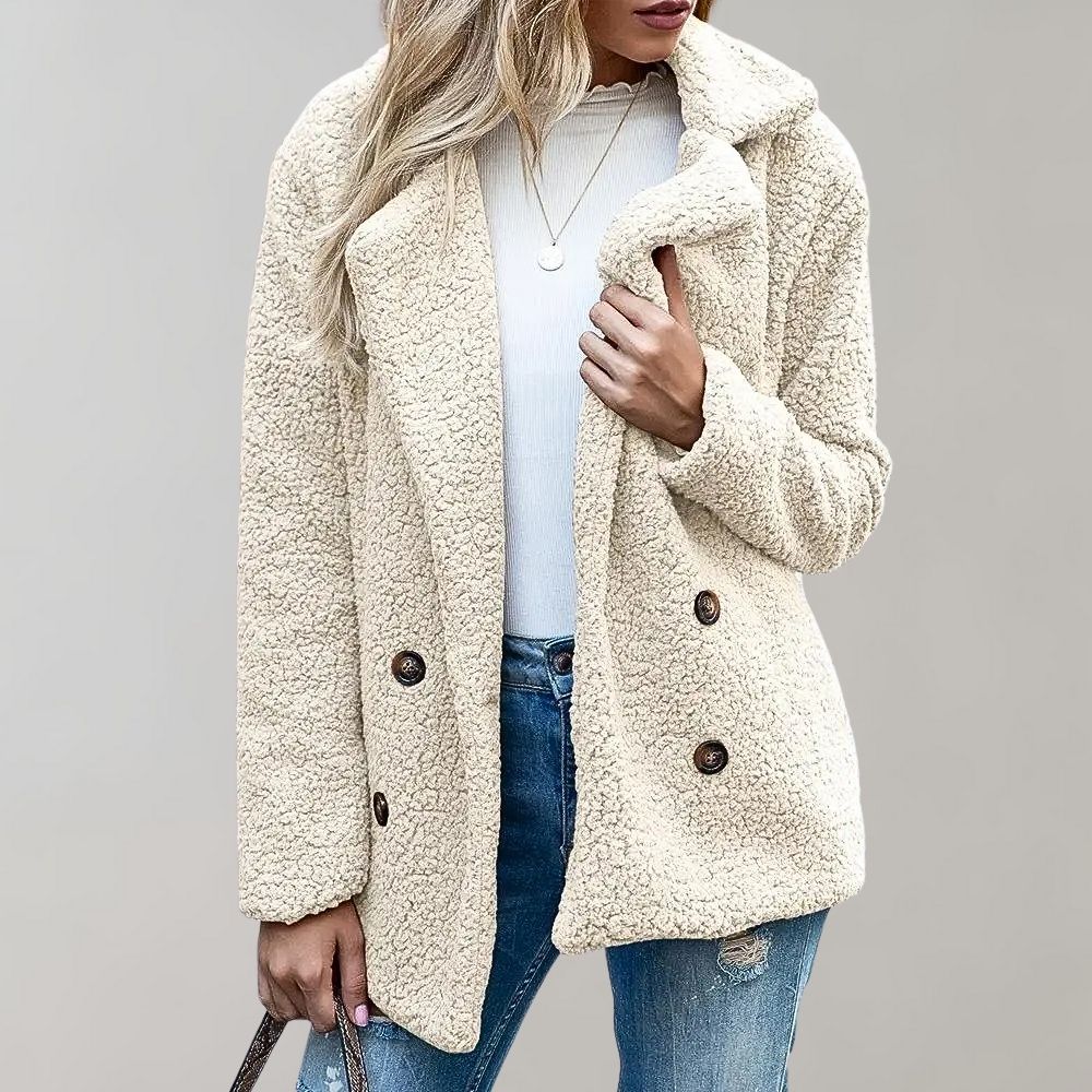 Women's Double-Breasted Relaxed Fit Jacket
