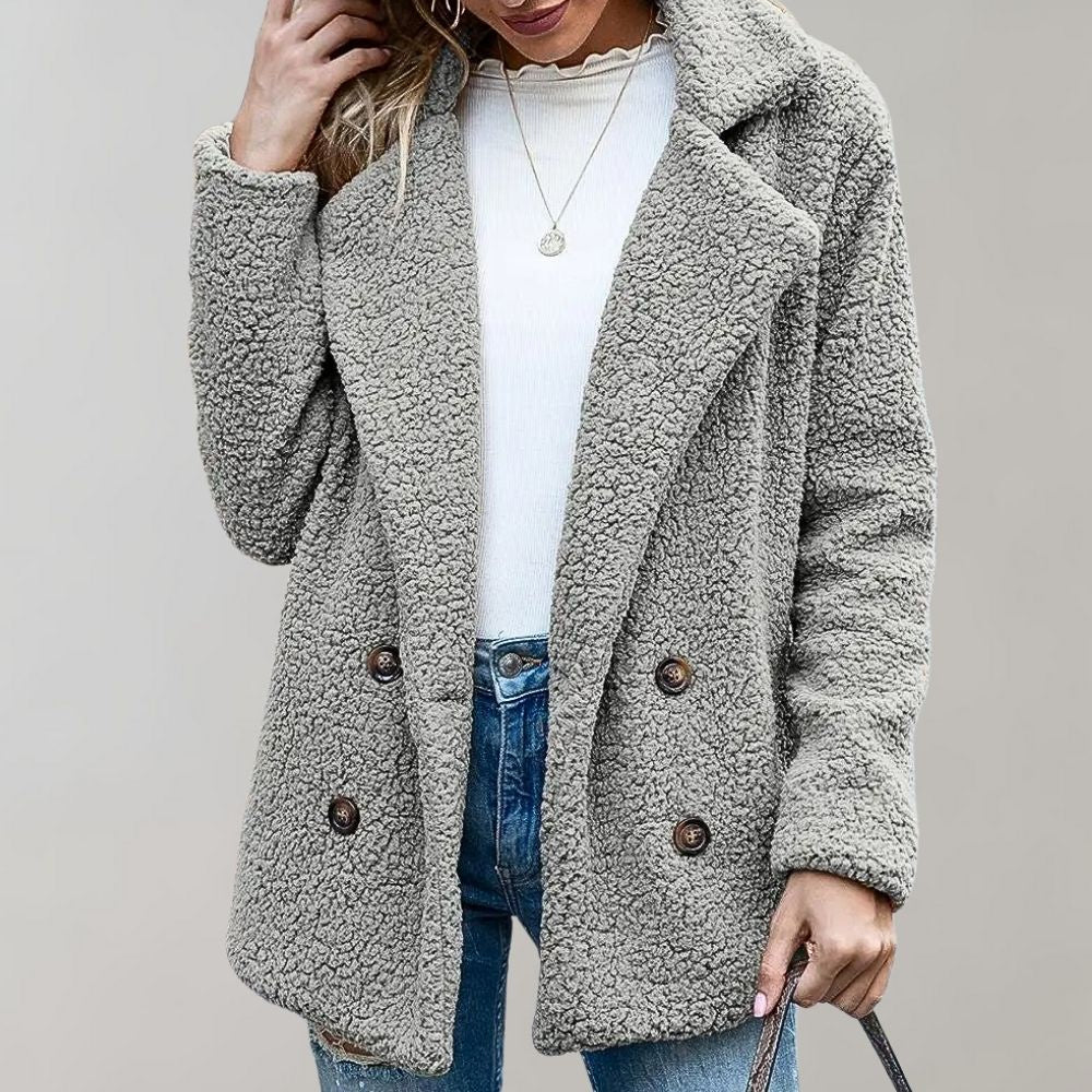 Women's Double-Breasted Relaxed Fit Jacket