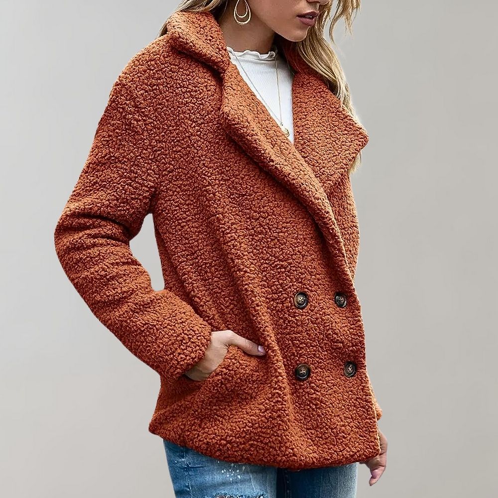 Women's Double-Breasted Relaxed Fit Jacket