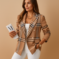 Women's Fitted Blazer with Functional Pockets – Elegant Black Blazer in Classic Shades