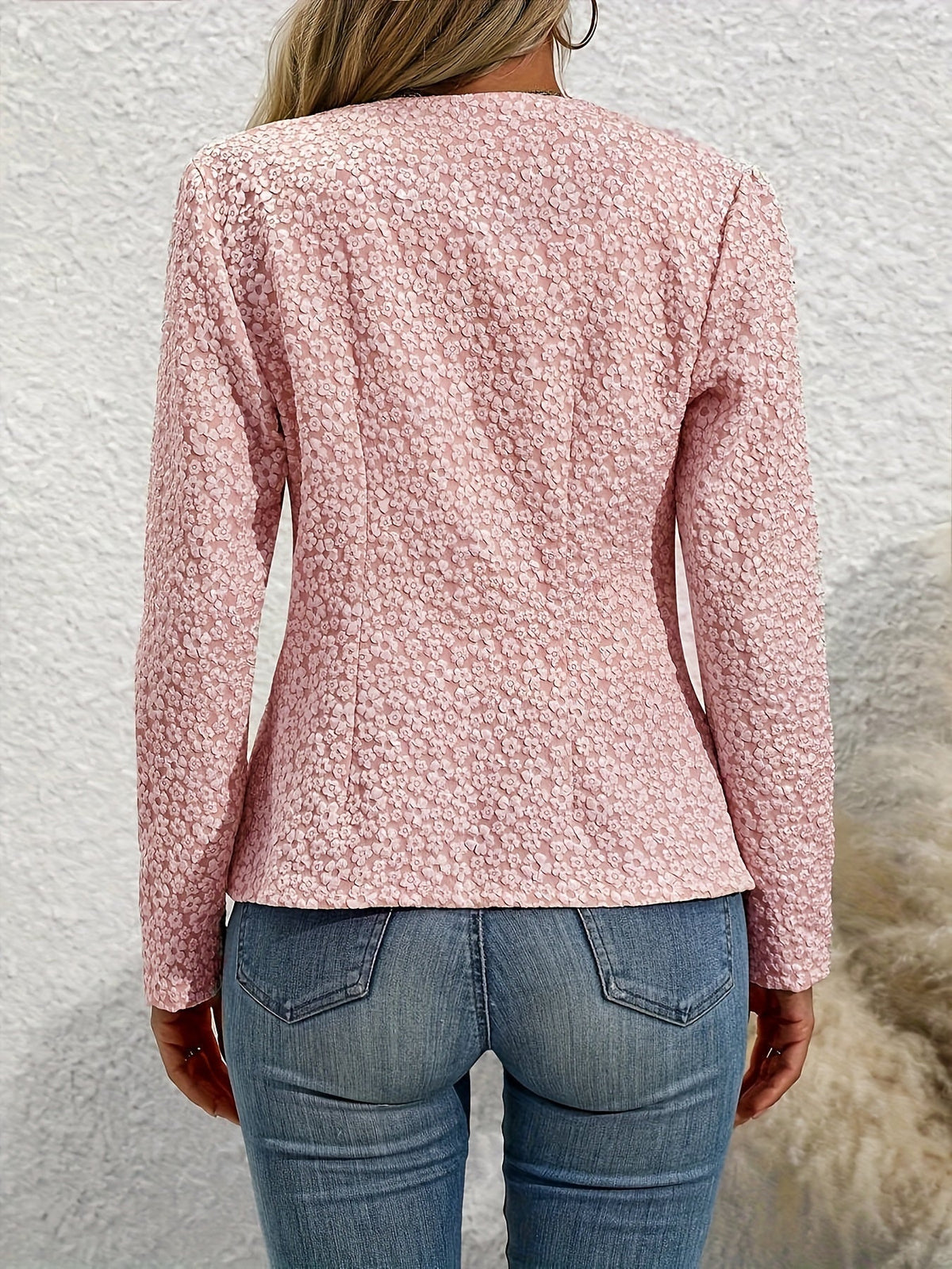 Women's Fitted Button-Front Jacket