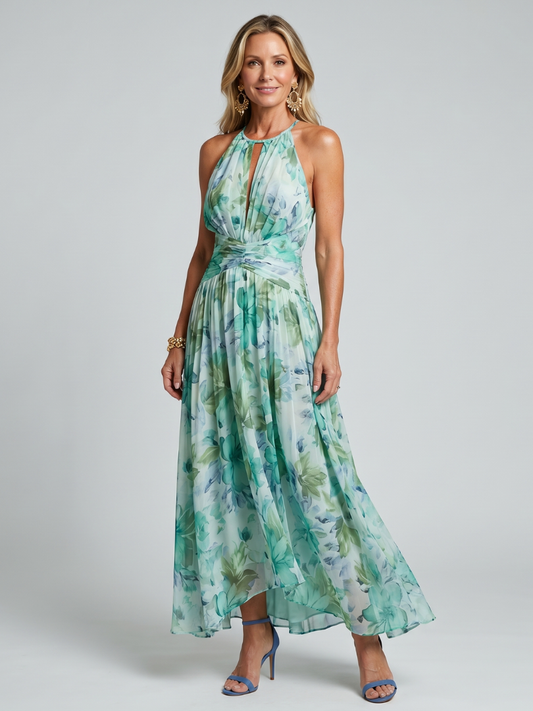 Women's Halterneck Maxi Dress