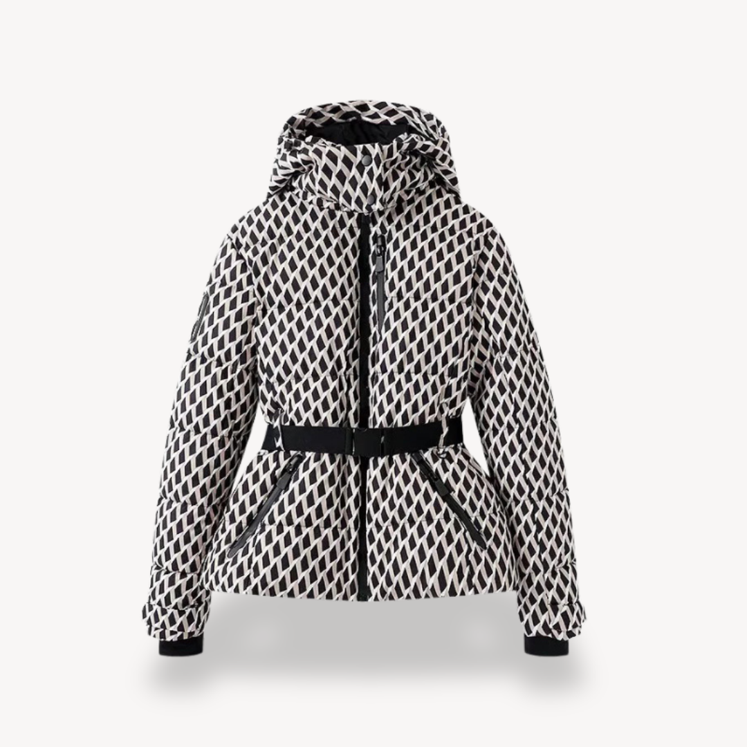 Women's Hooded Belted Puffer Jacket
