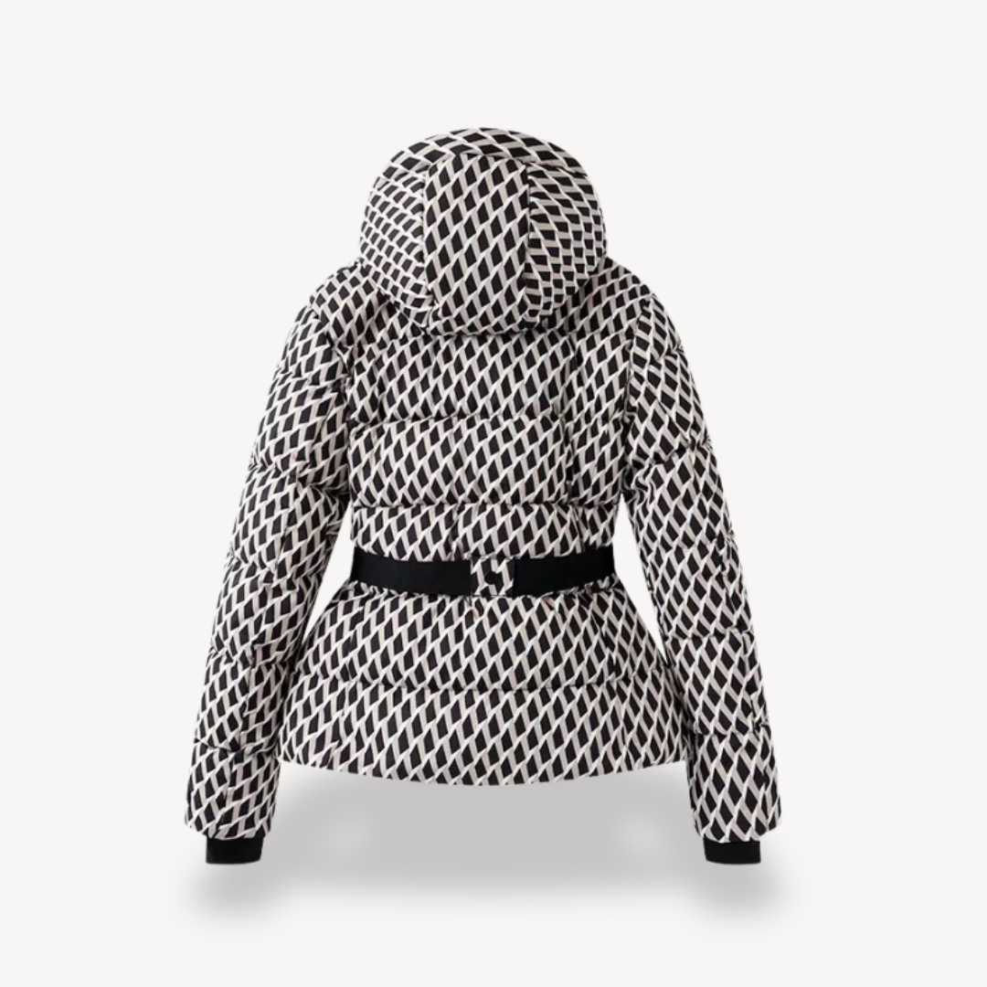 Women's Hooded Belted Puffer Jacket