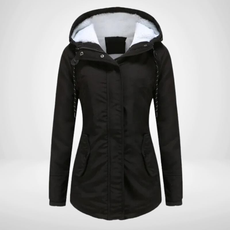 Women's Hooded Fleece-Lined Jacket