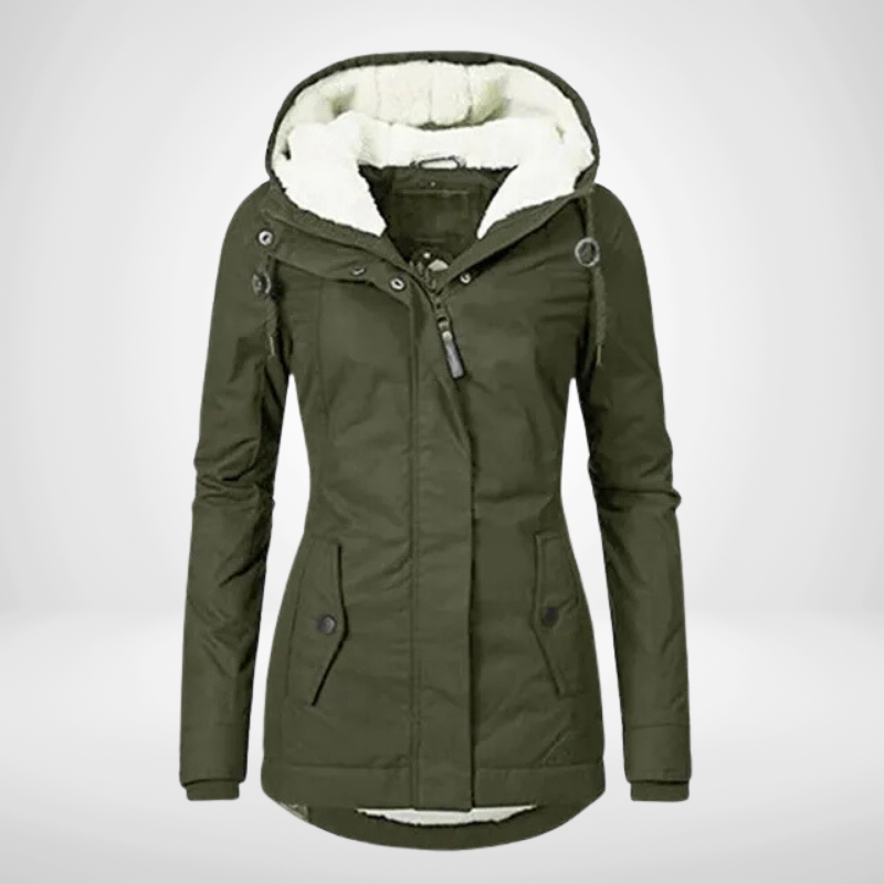 Women's Hooded Fleece-Lined Jacket