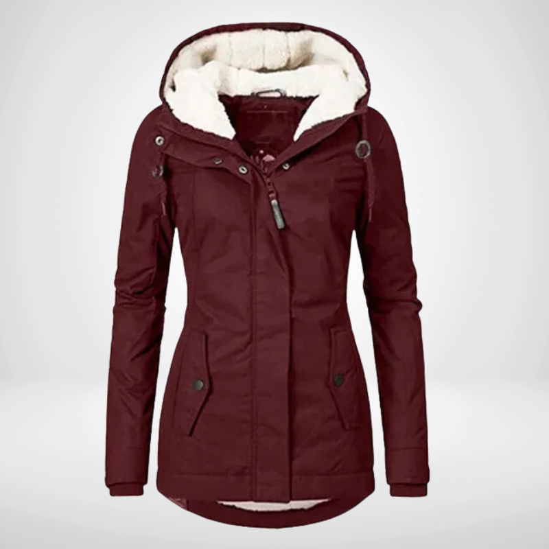 Women's Hooded Fleece-Lined Jacket