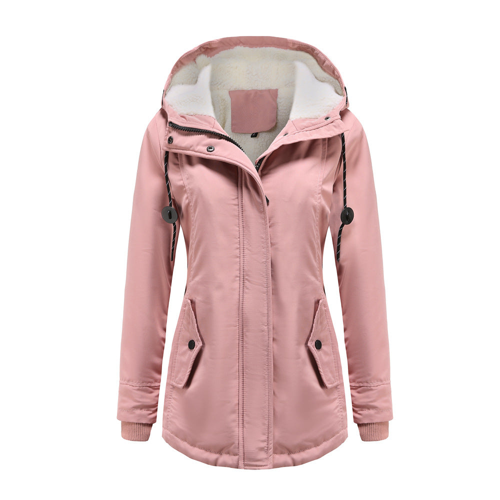 Women's Hooded Fleece-Lined Jacket
