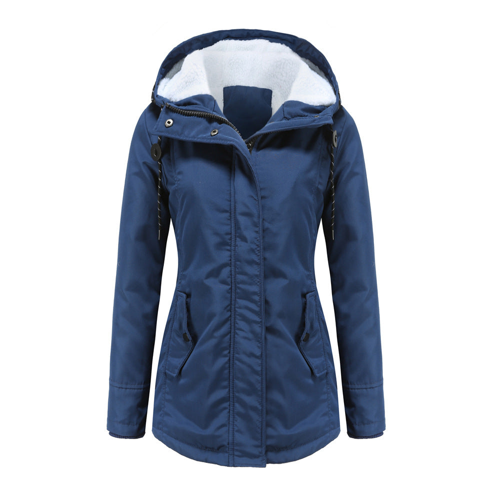 Women's Hooded Fleece-Lined Jacket