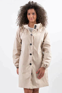Women's Hooded Mid-Length Coat