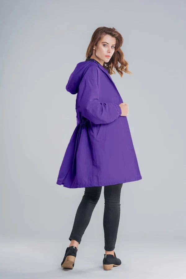 Women's Hooded Mid-Length Coat