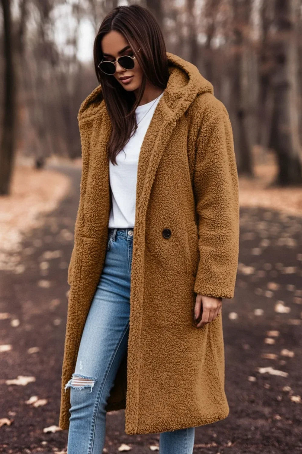 Women's Hooded Teddy Coat