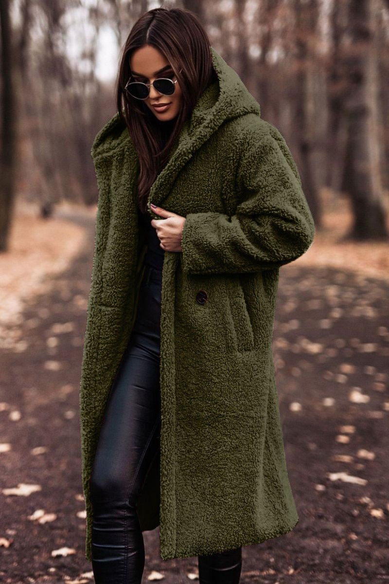 Women's Hooded Teddy Coat
