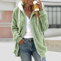 Women's Hooded Zip-Up Casual Jacket