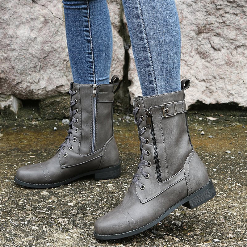 Women's Lace-Up Combat Boots