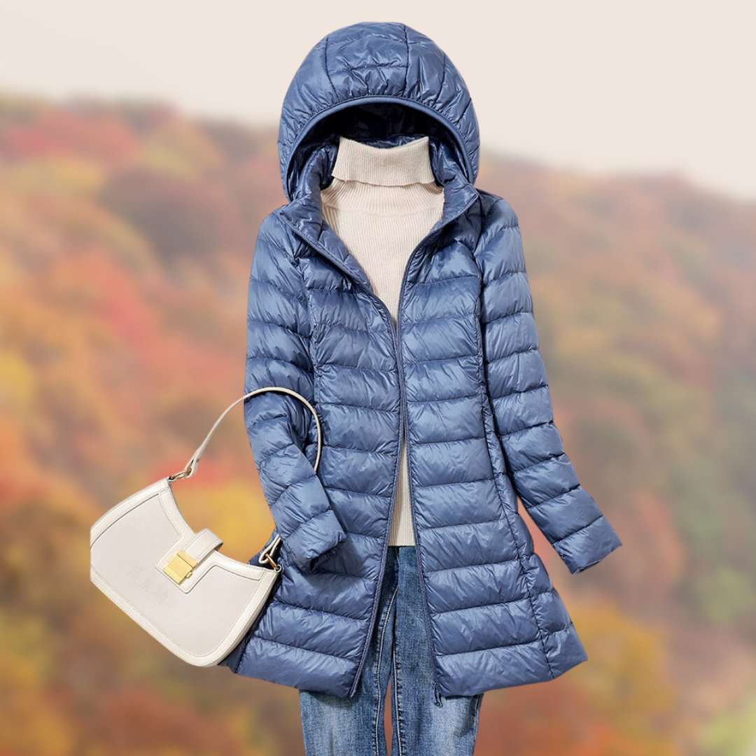 Women's Lightweight Hooded Puffer Coat