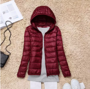 Women's Lightweight Hooded Puffer Jacket