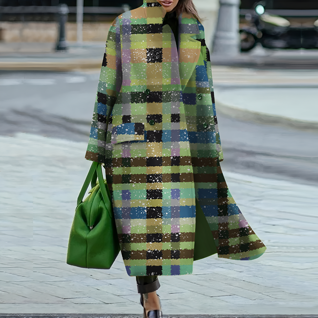 Women's Long Button-Up Trench Coat
