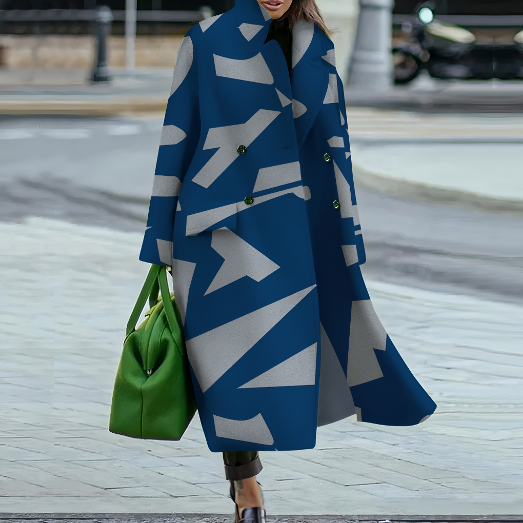 Women's Long Button-Up Trench Coat