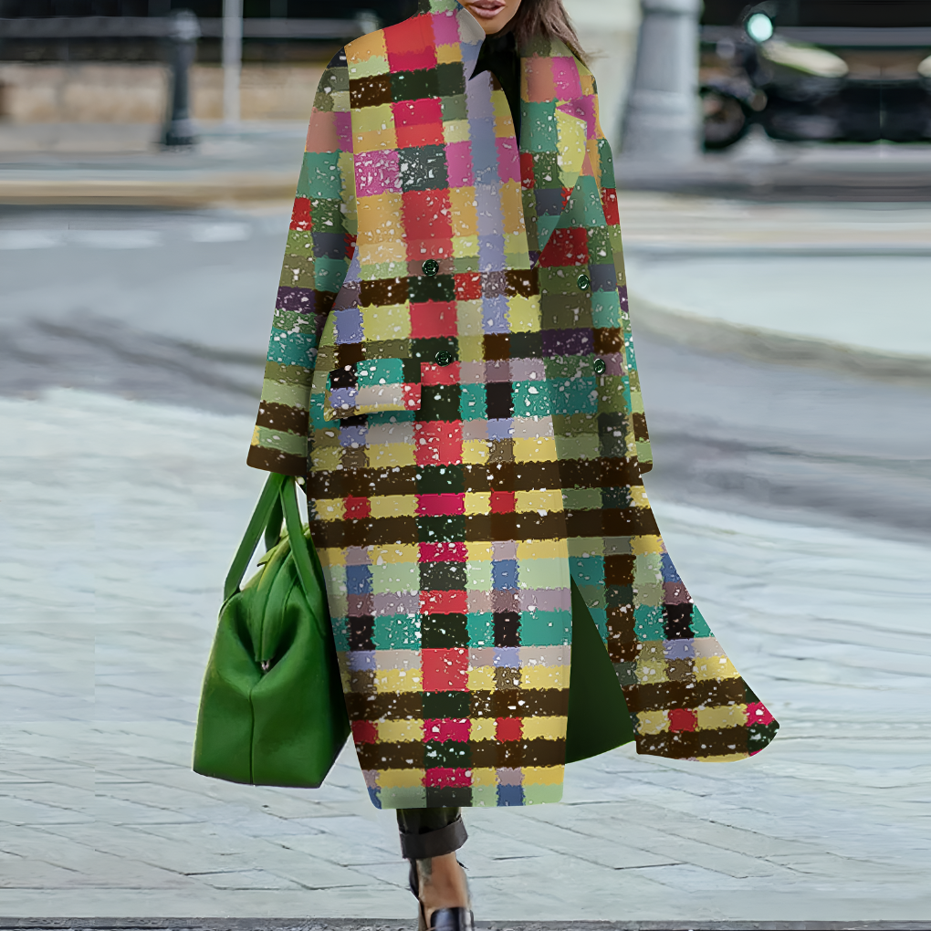 Women's Long Button-Up Trench Coat