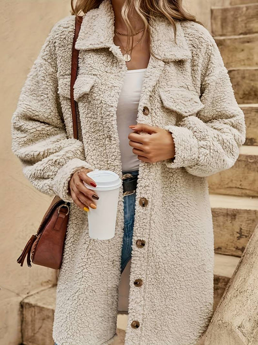 Women's Long Sherpa Coat