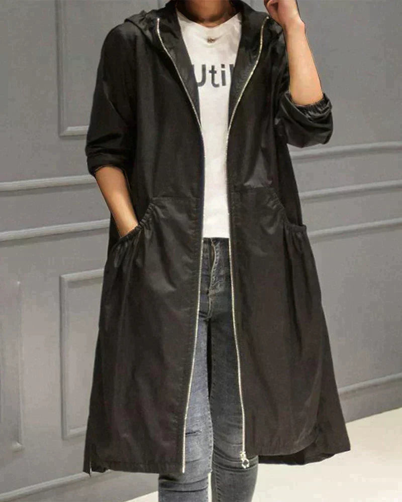 Women's Longline Hooded Jacket