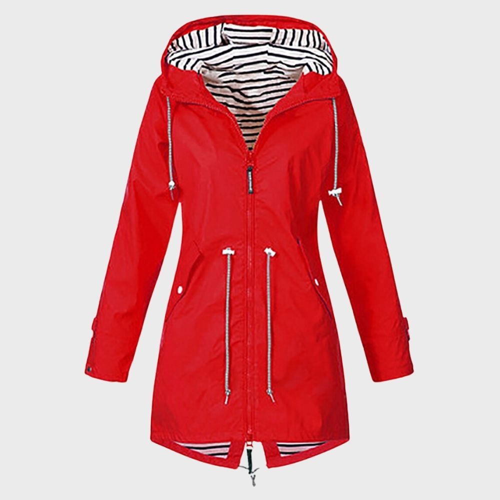 Women's Longline Hooded Rain Jacket