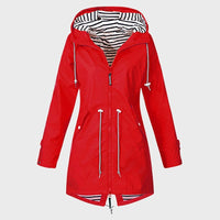 Women's Longline Hooded Rain Jacket