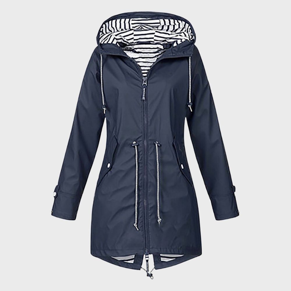 Women's Longline Hooded Rain Jacket