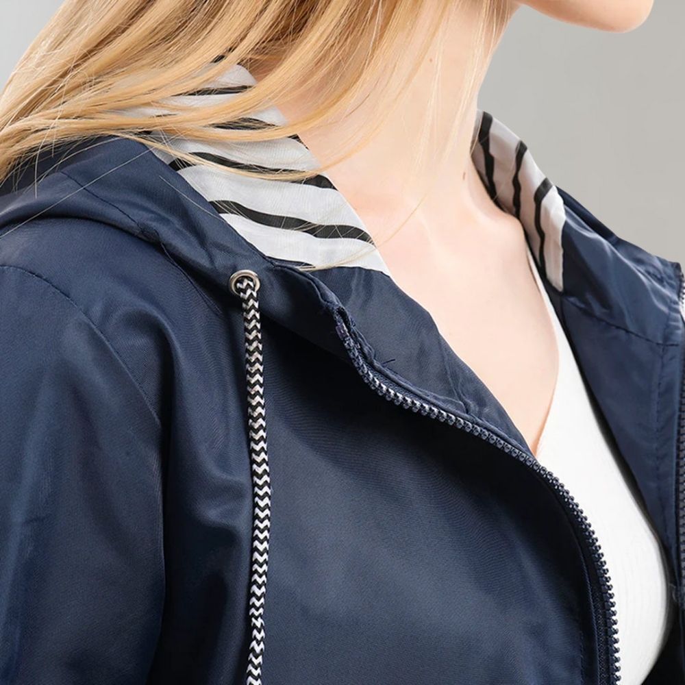 Women's Longline Hooded Rain Jacket