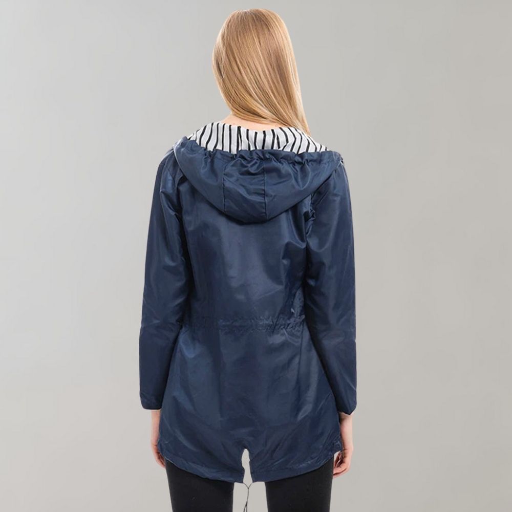Women's Longline Hooded Rain Jacket