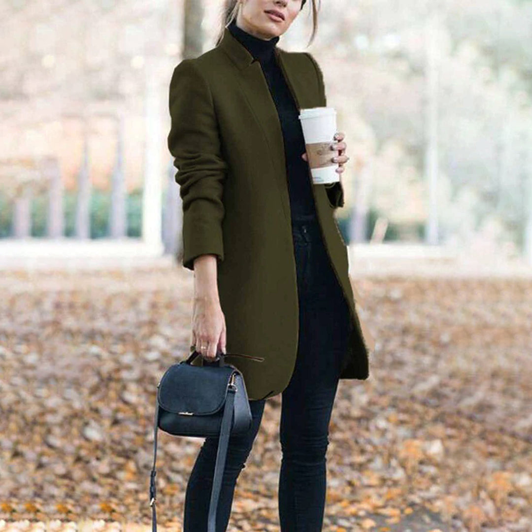 Women's Open Front Long Coat