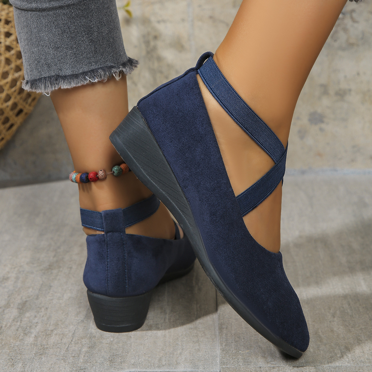 Women's Orthopedic Wedge Heel Strap Shoes