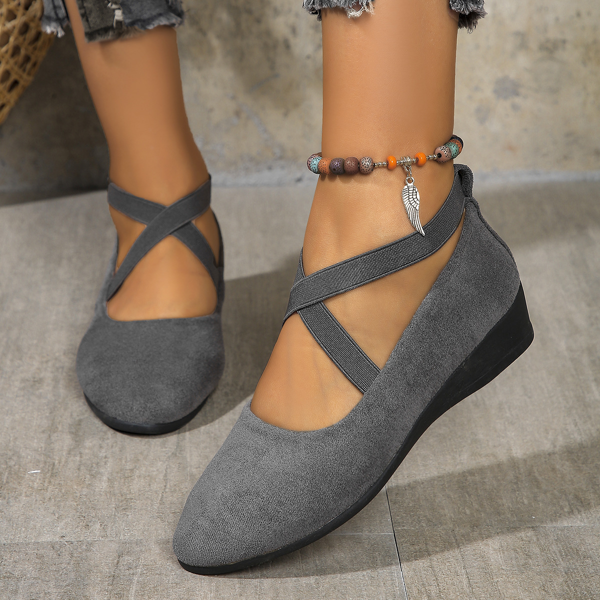 Women's Orthopedic Wedge Heel Strap Shoes