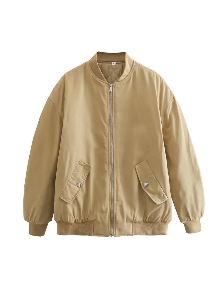 Women's Oversized Bomber Jacket