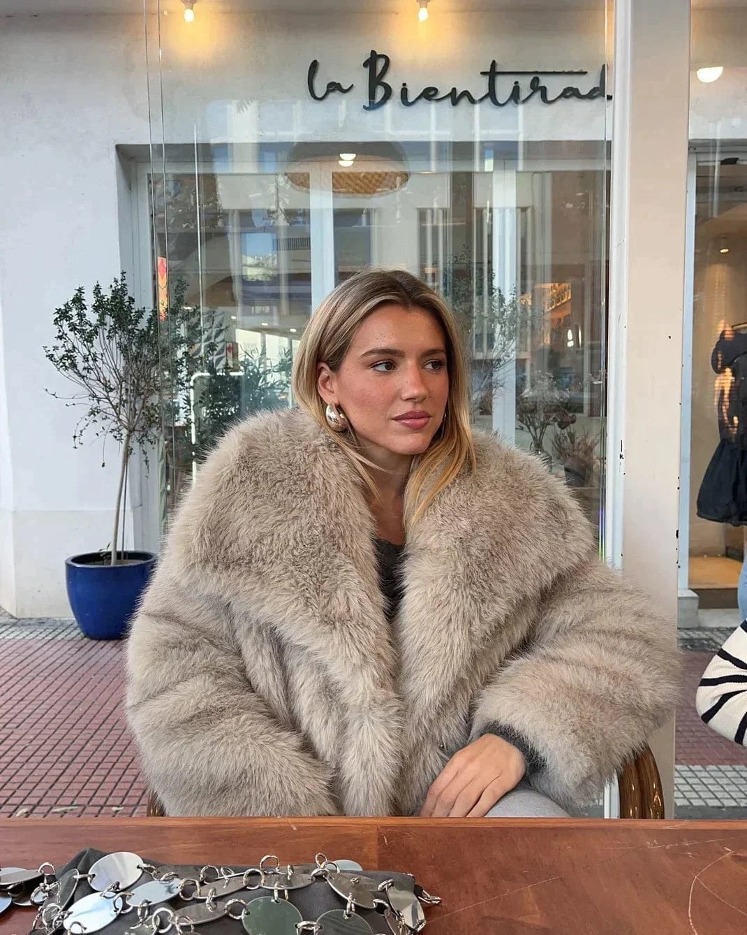Women's Oversized Fur Jacket