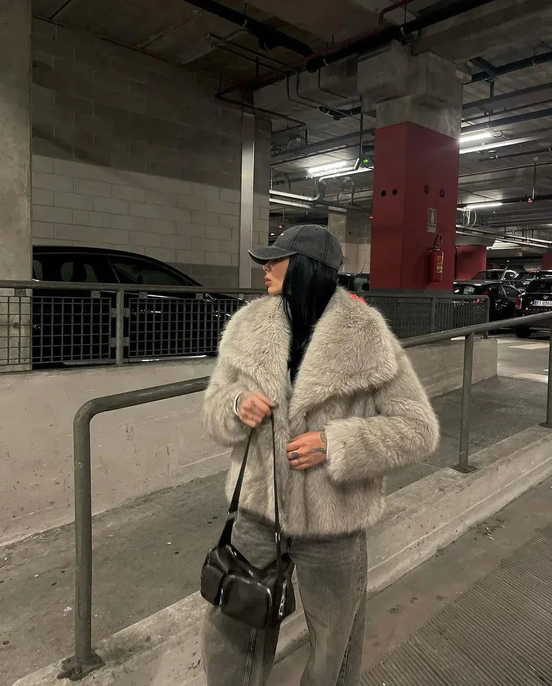 Women's Oversized Fur Jacket