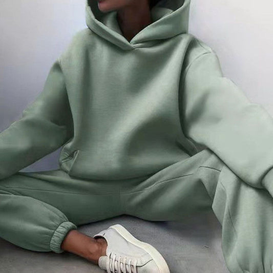 Women's Oversized Hoodie and High-Waist Jogger Two-Piece Set