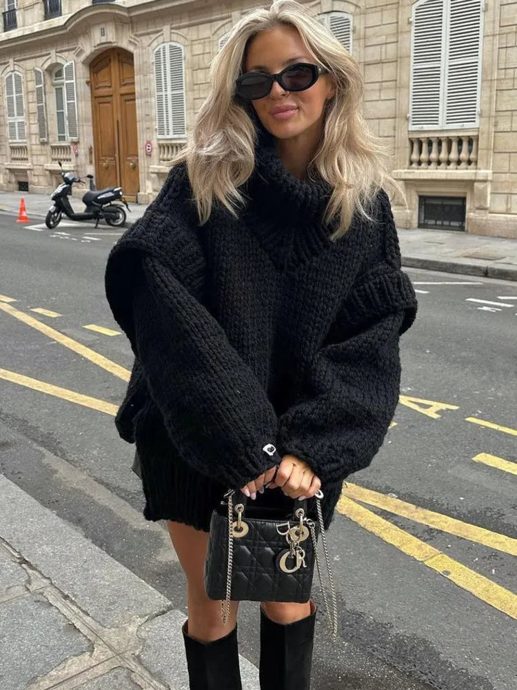 Women's Oversized Knit Sweater Dress