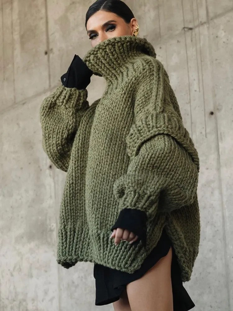 Women's Oversized Knit Sweater Dress