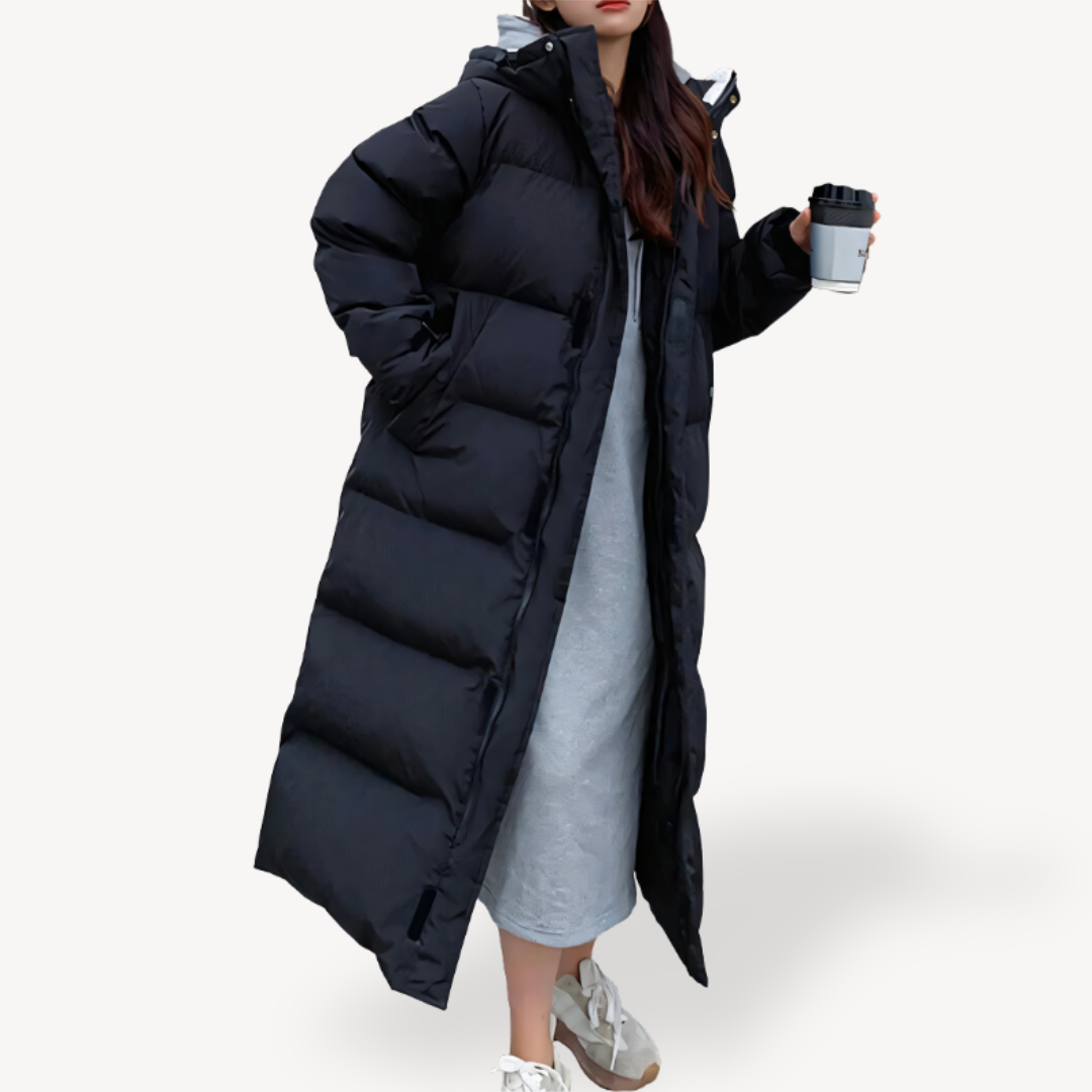 Women's Oversized Long Puffer Jacket