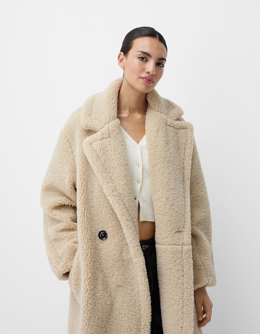 Women's Oversized Long Teddy Coat