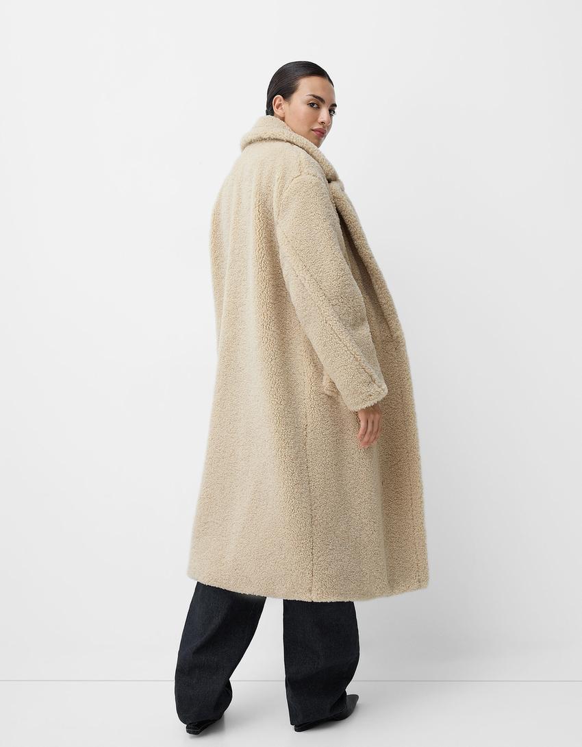 Women's Oversized Long Teddy Coat