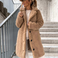 Women's Oversized Teddy Long Coat