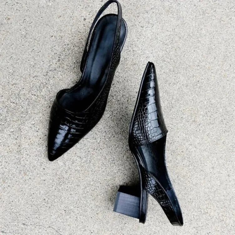 Women's Pointed-Toe Slingback Pumps