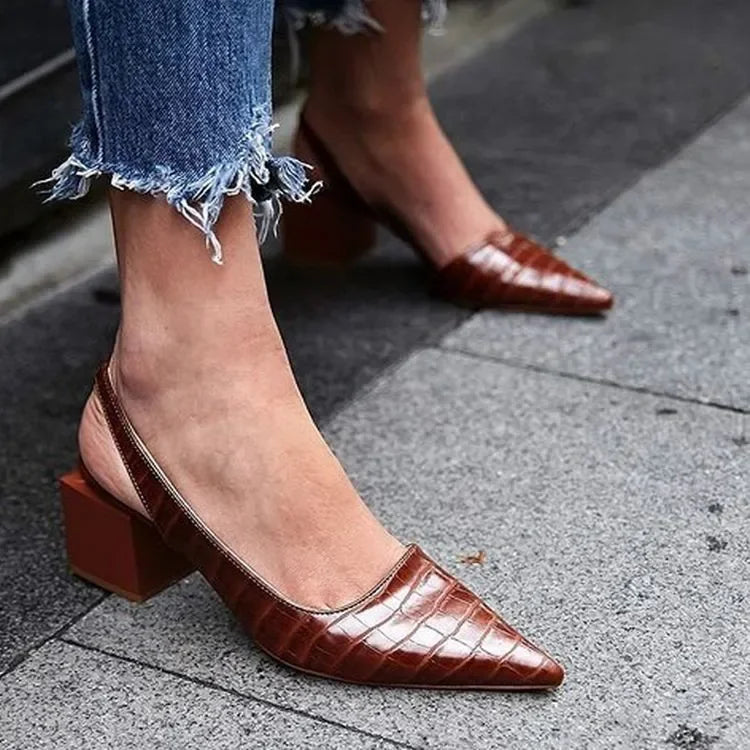 Women's Pointed-Toe Slingback Pumps