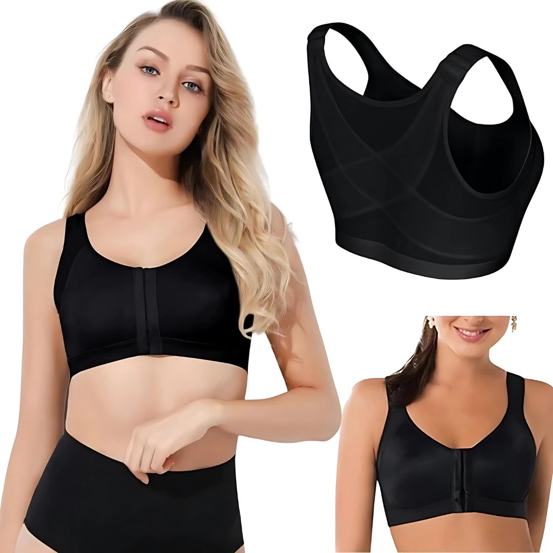 Women's Posture-Correcting Wirefree Bra - Comfortable Supportive Bra for Better Posture