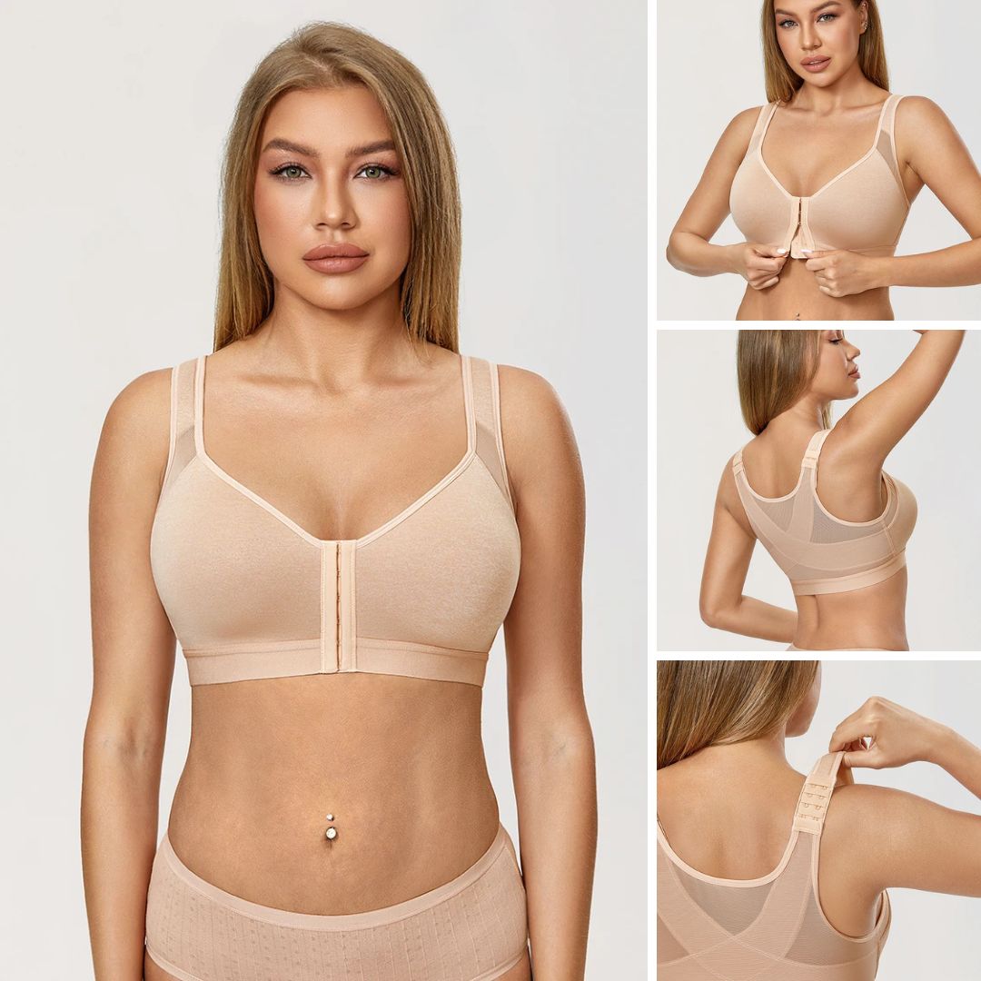 Women's Posture-Correcting Wirefree Bra - Comfortable Supportive Bra for Better Posture