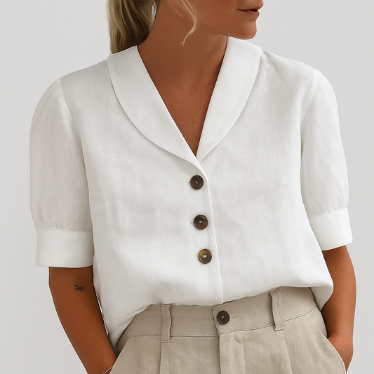 Women's Relaxed Collar Button Shirt
