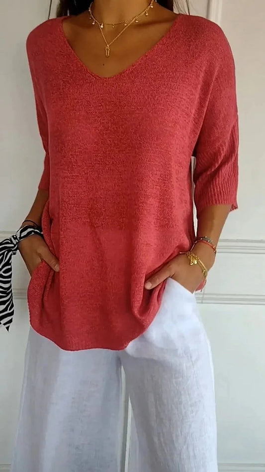Women's Relaxed Fit Knit Sweater
